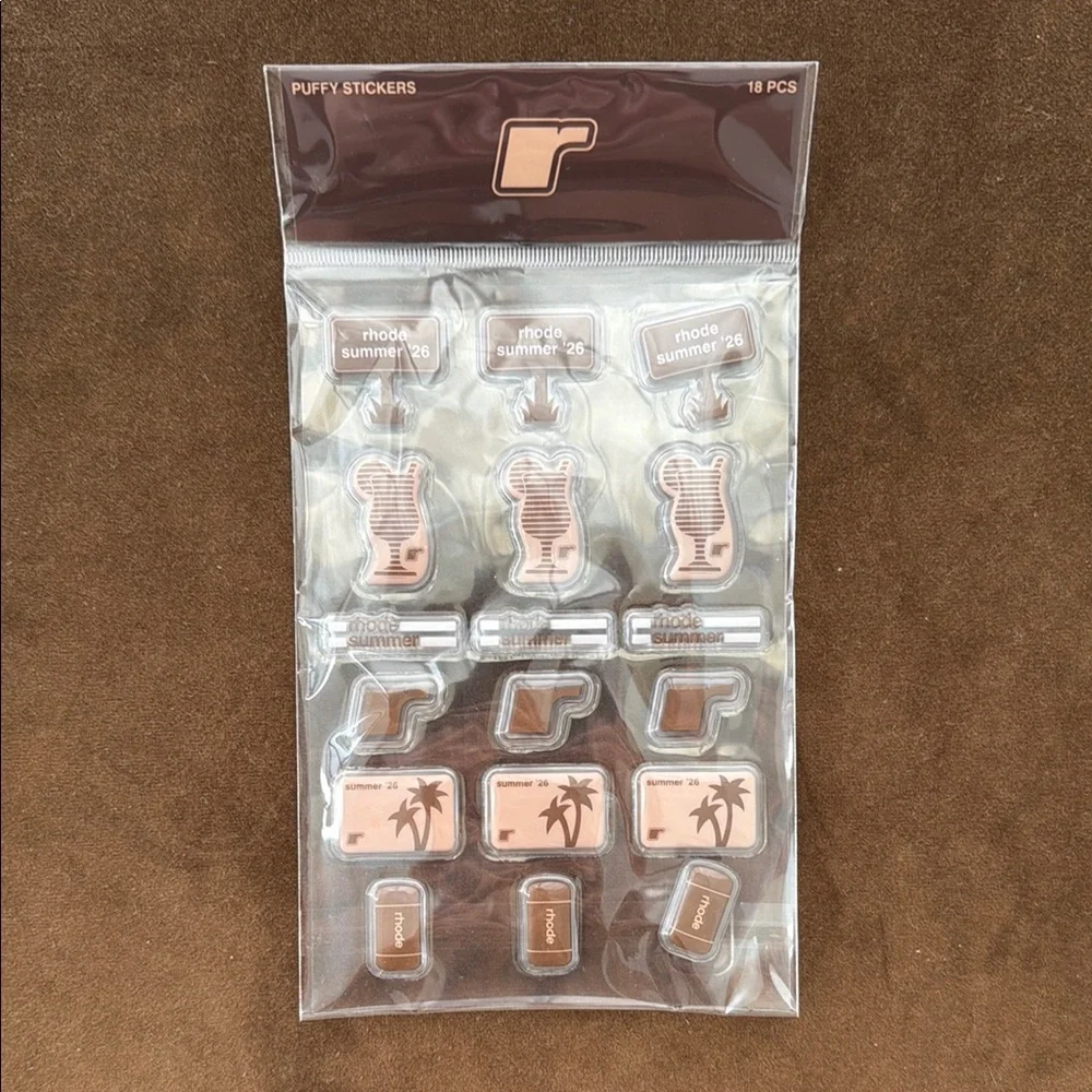 Pink Puffy Sticker Pack - Cell Phone Accessories